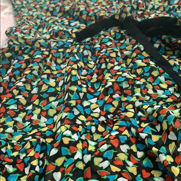 Chiffon Anthropologie odille blouse heart pattern - Picture 4 of 4